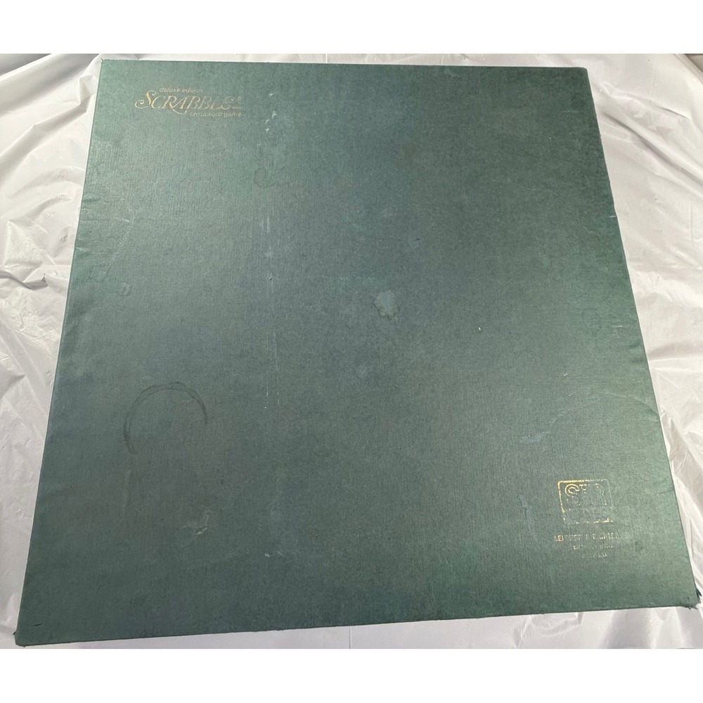 VTG 1977 Scrabble Deluxe Edition Complete Set Board Turntableโ Selchow Righter